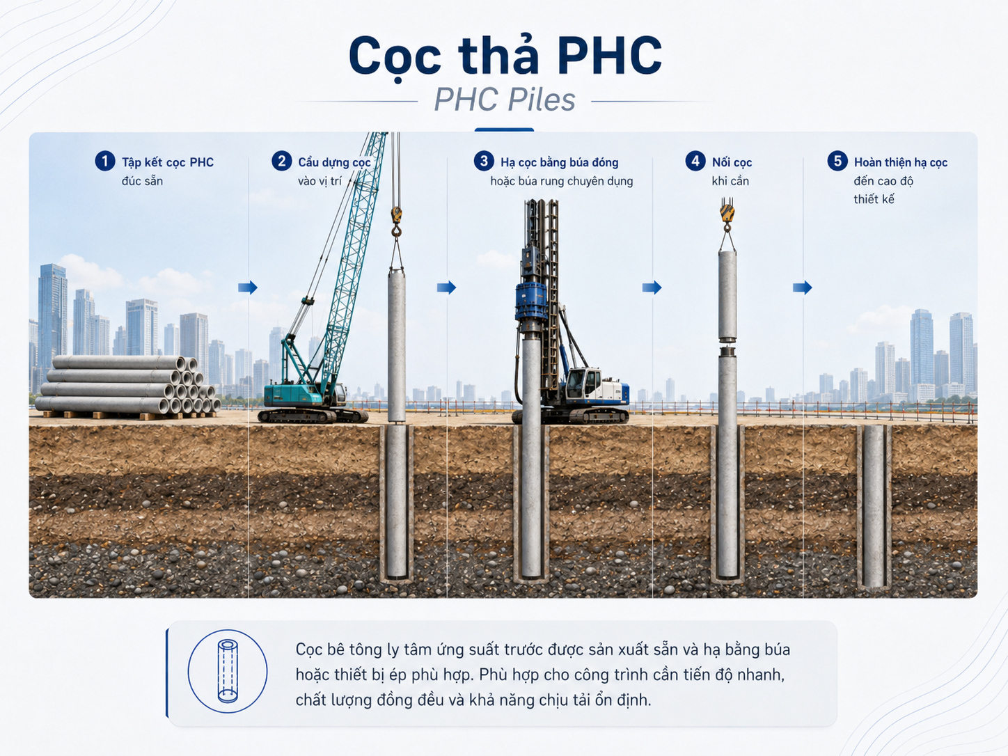 Cọc thả PHC