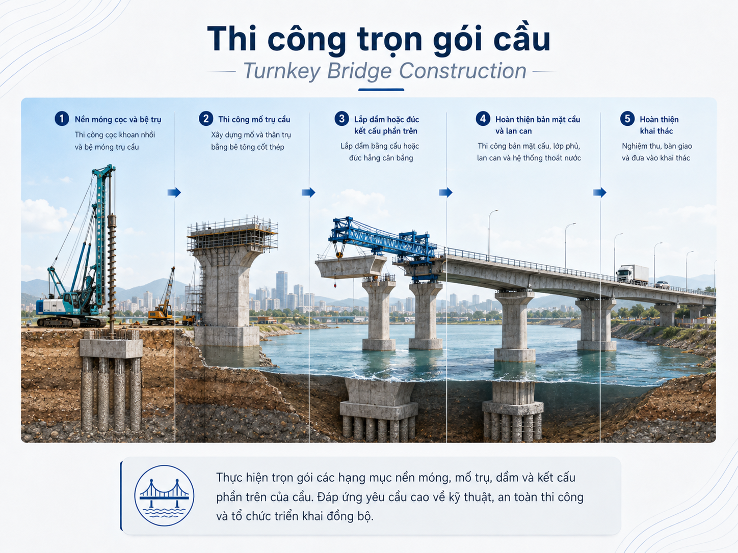 Thi công trọn gói cầu